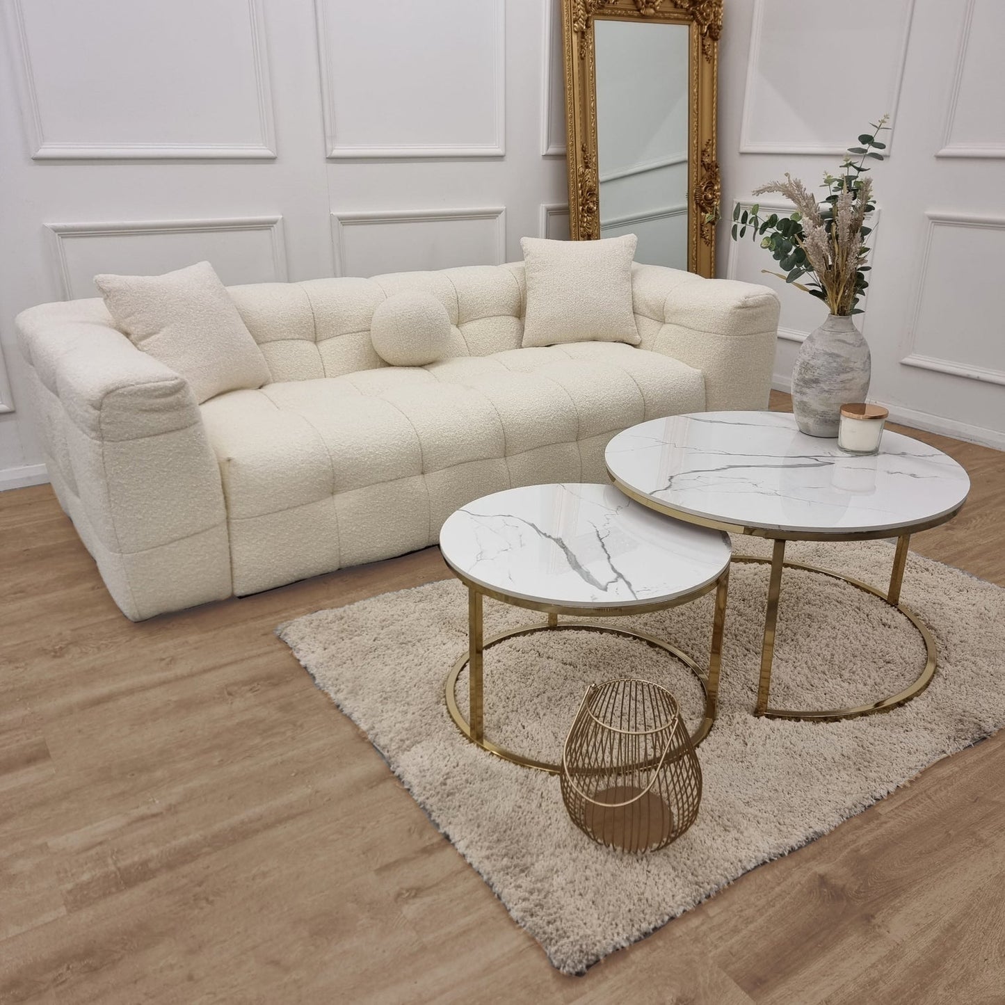 Decfair Bouclé Bubble Sofa 3-Seater