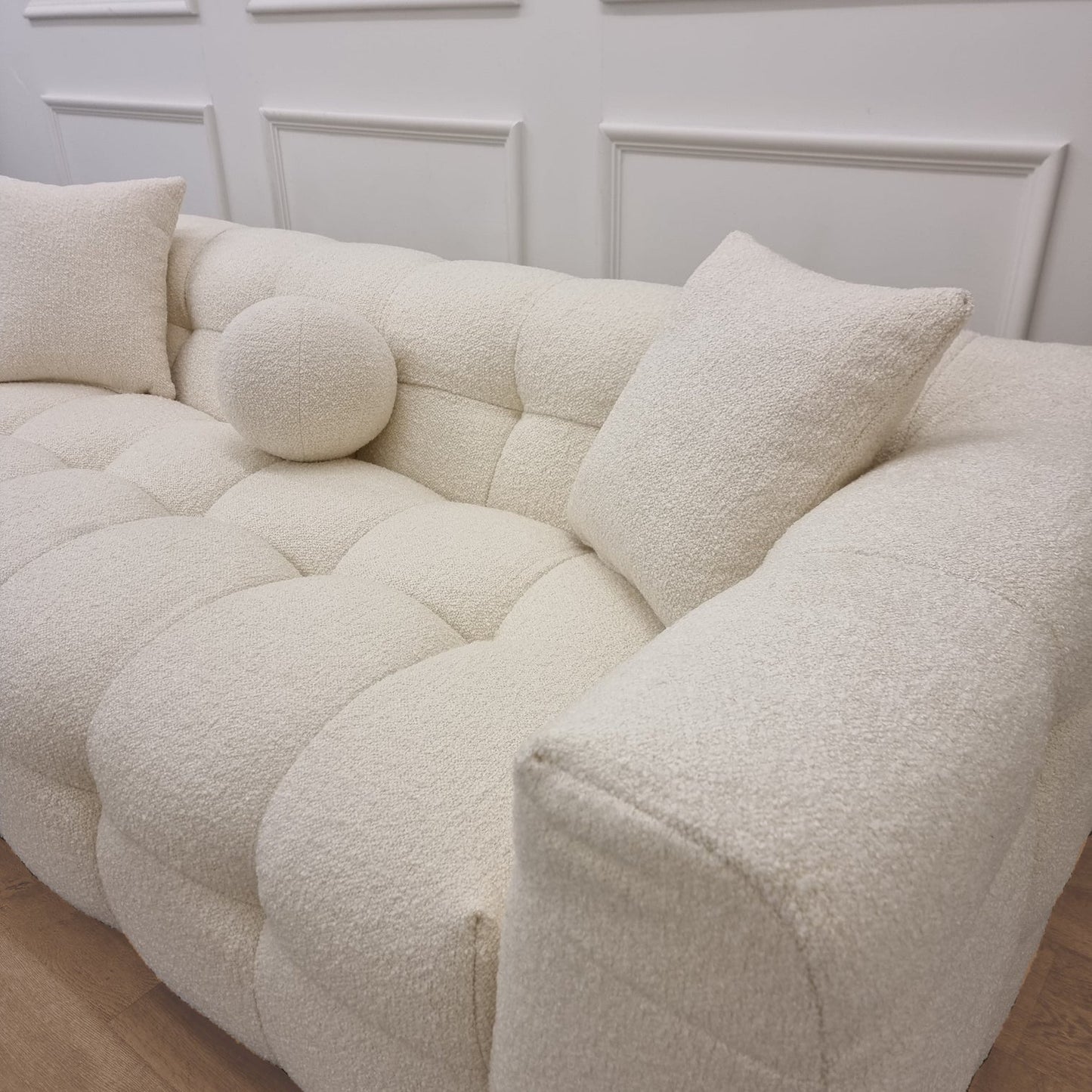 Decfair Bouclé Bubble Sofa 3-Seater