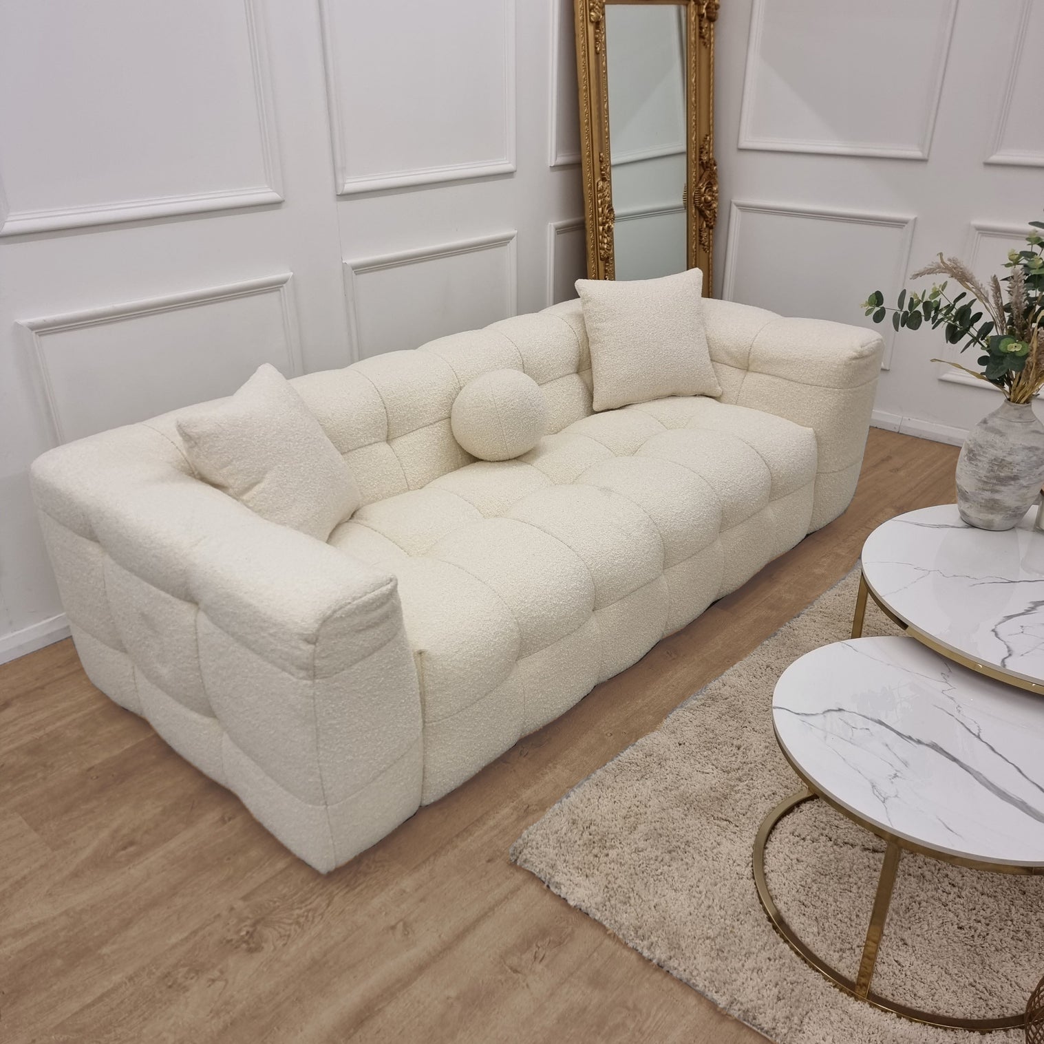 Decfair Bouclé Bubble Sofa 3-Seater