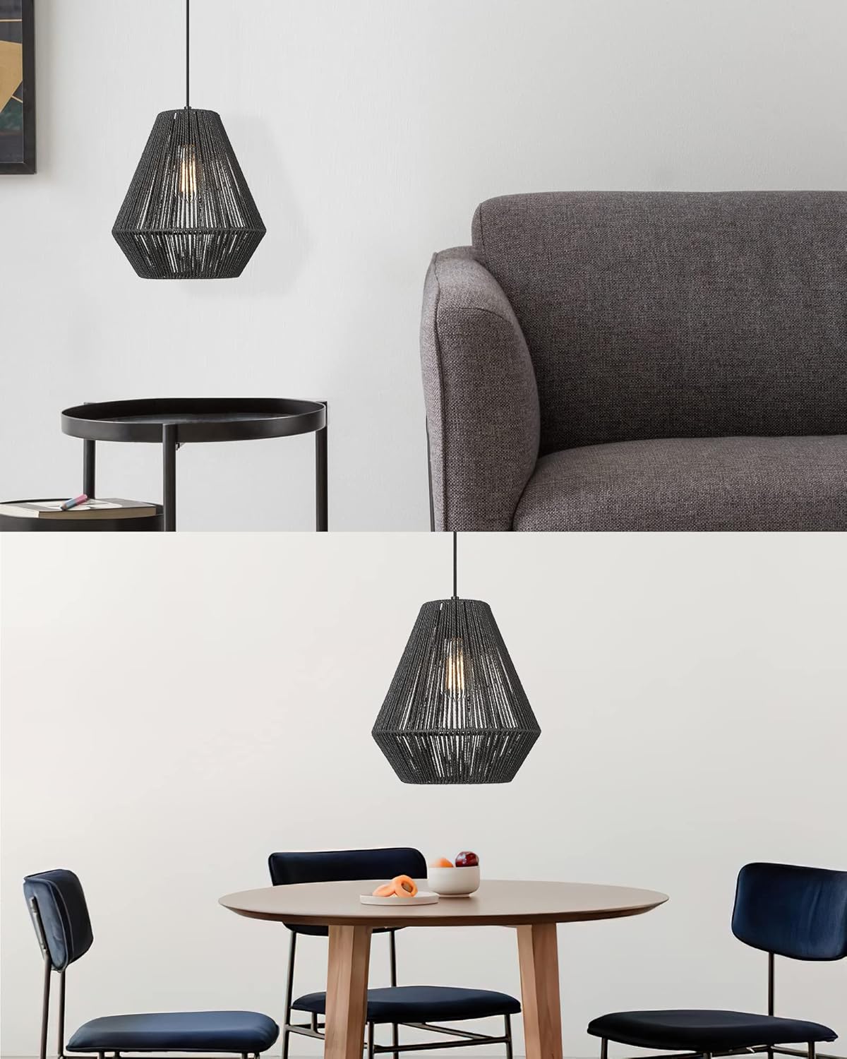 ELYONA Modern Woven Boho Pendant Light