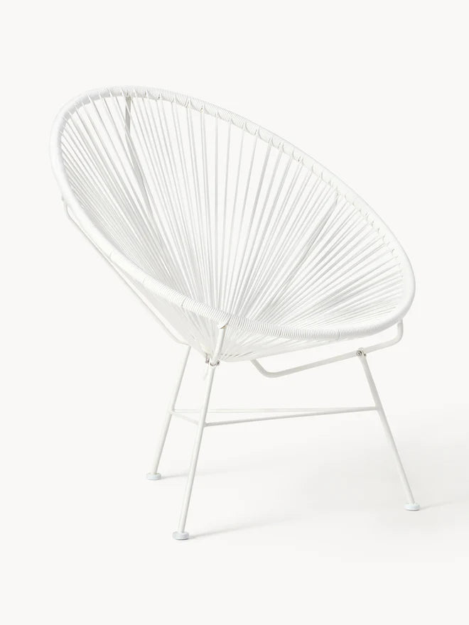 White Handwoven Bahia Chair