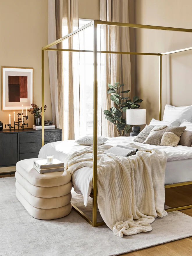 Metal Bed Frame – Four Poster Design