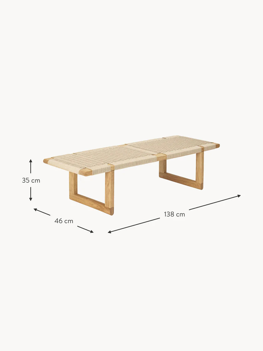 Curved Oak Bench