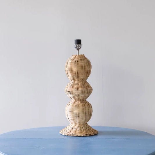 Ziggy Rattan Side Table Lamp