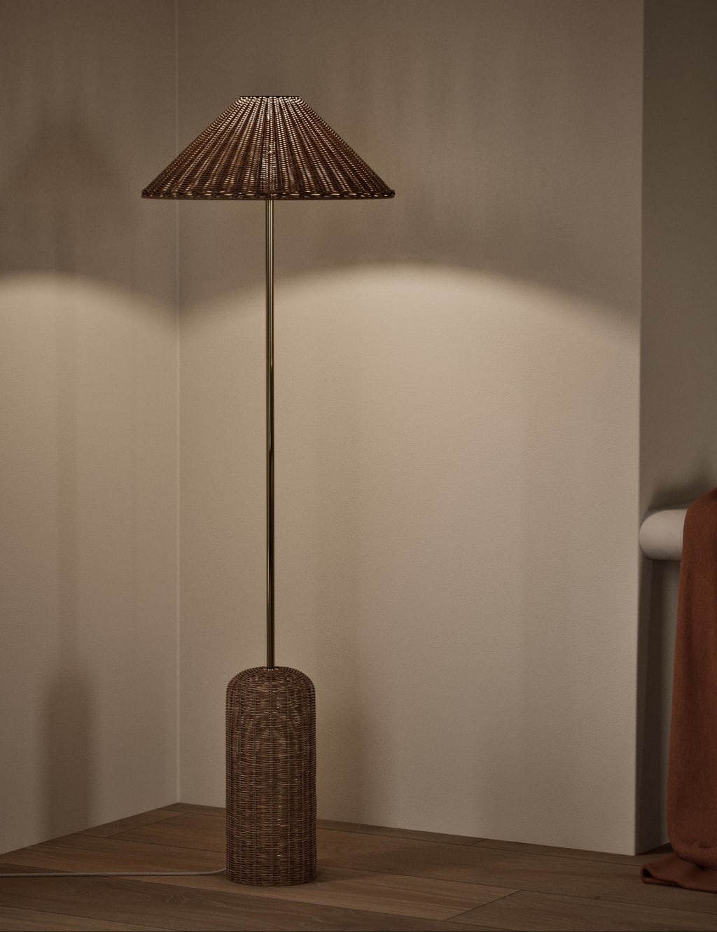 Decfair Rattan Floor Lamp