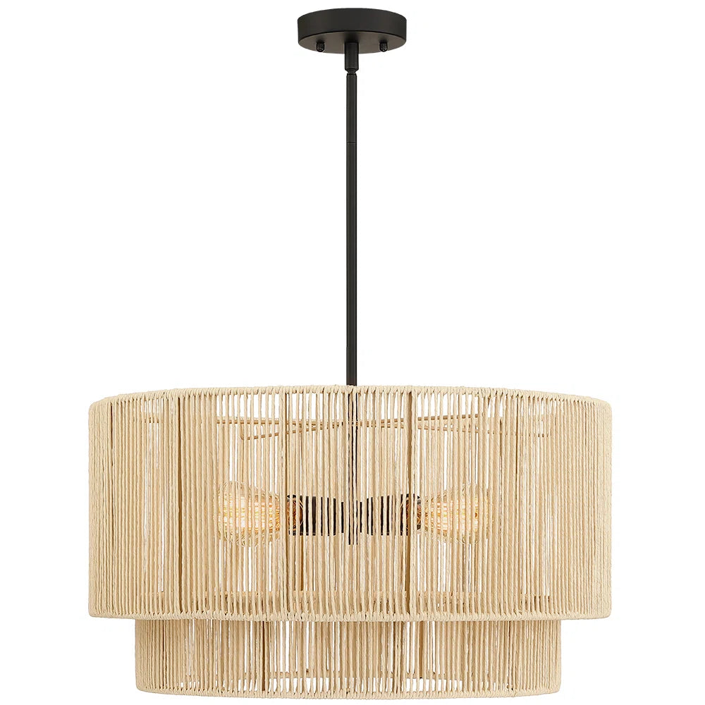 Handwoven Rattan Chandelier