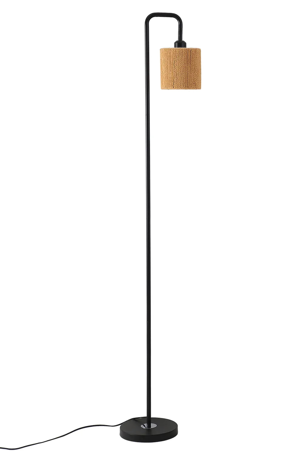 Modern Cylindrical Rope Floor Lamp