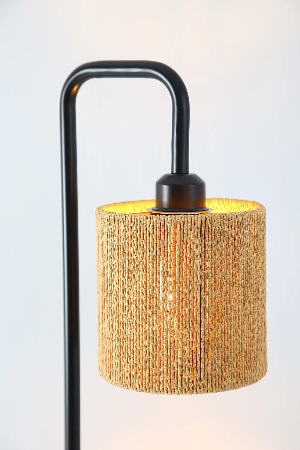 Modern Cylindrical Rope Floor Lamp