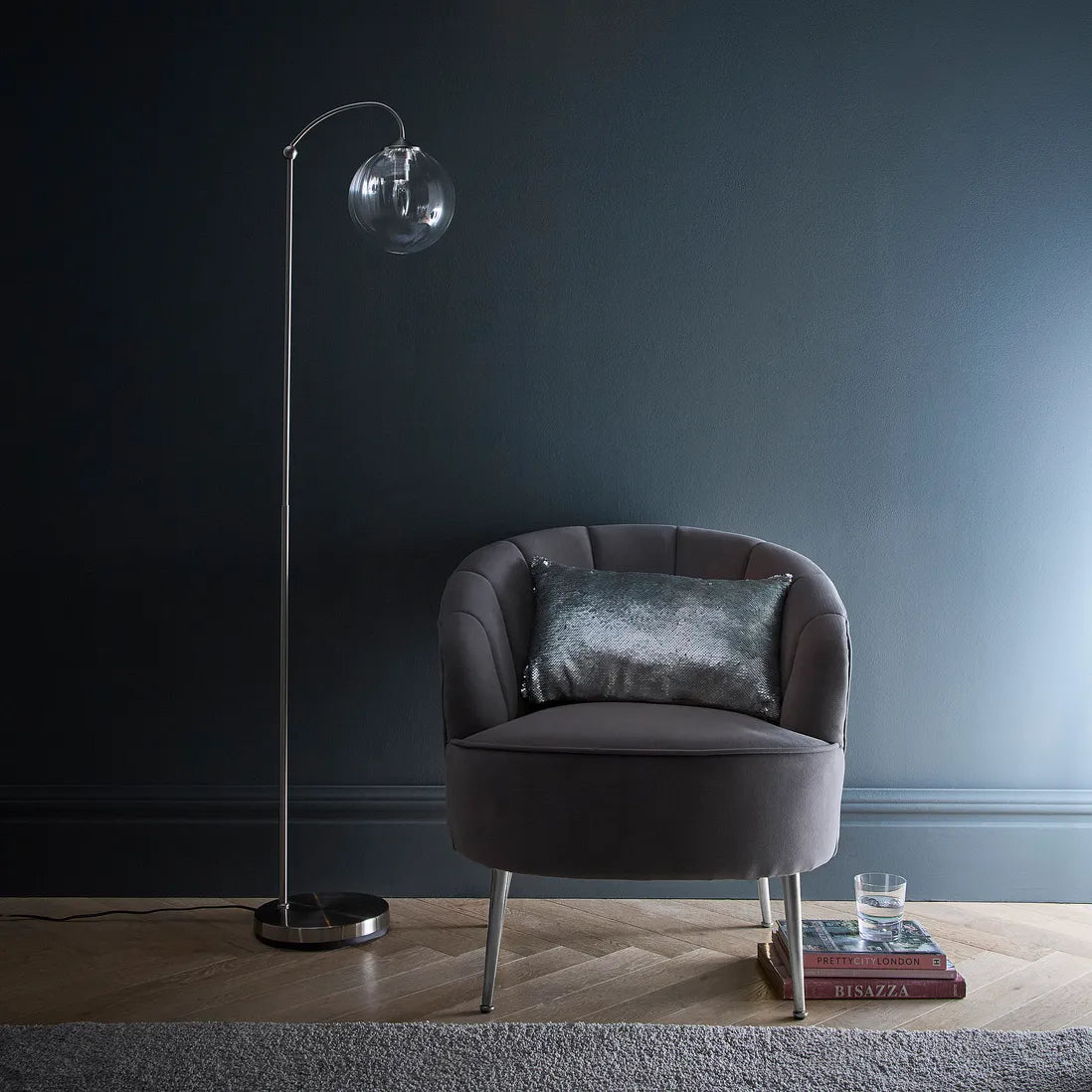 Satin Nickel Floor Lamp