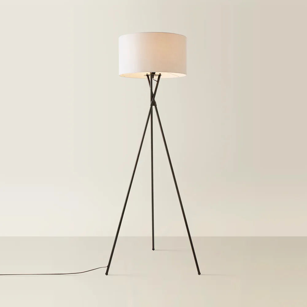 Camden Black Tripod Floor Lamp