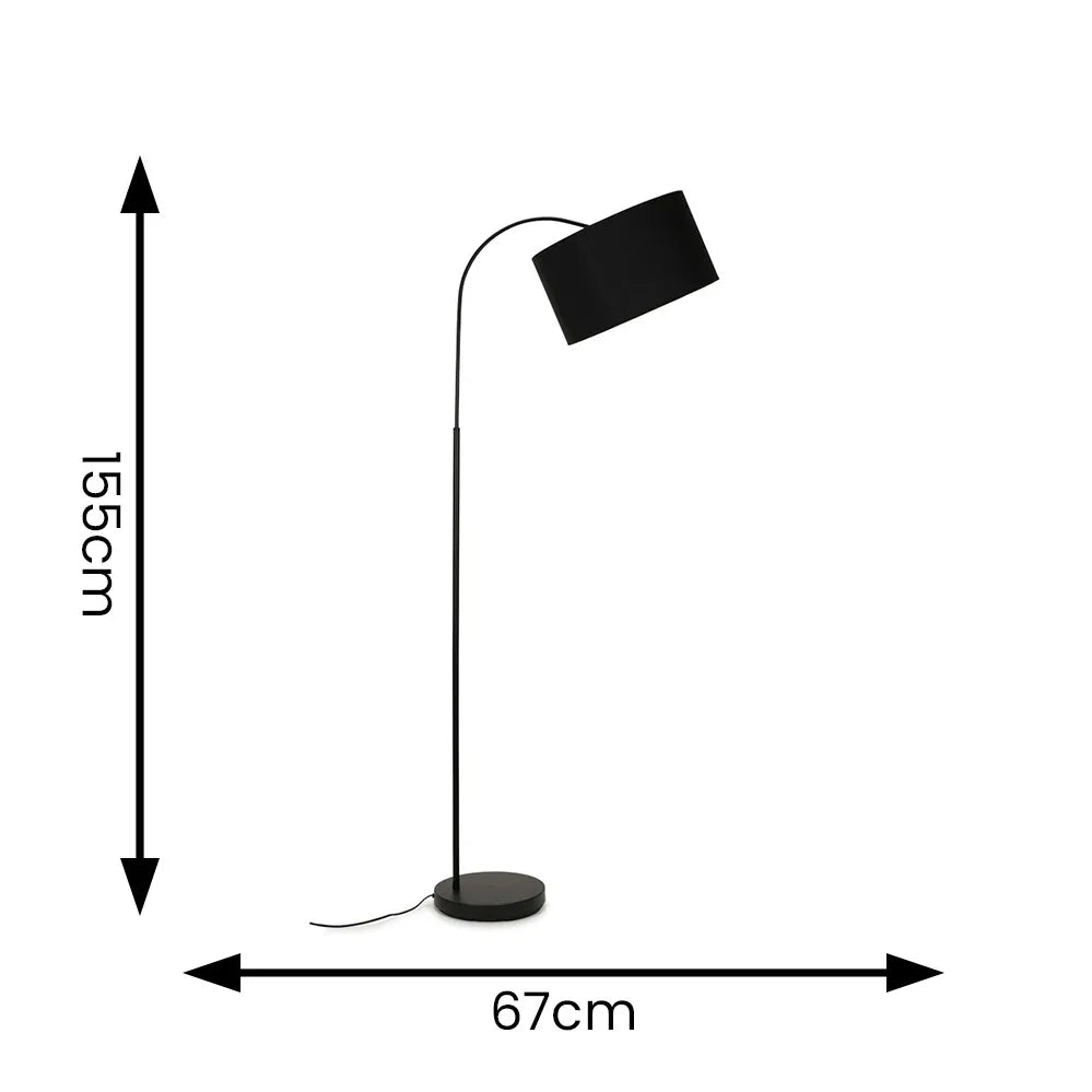 Curva Black Floor Lamp