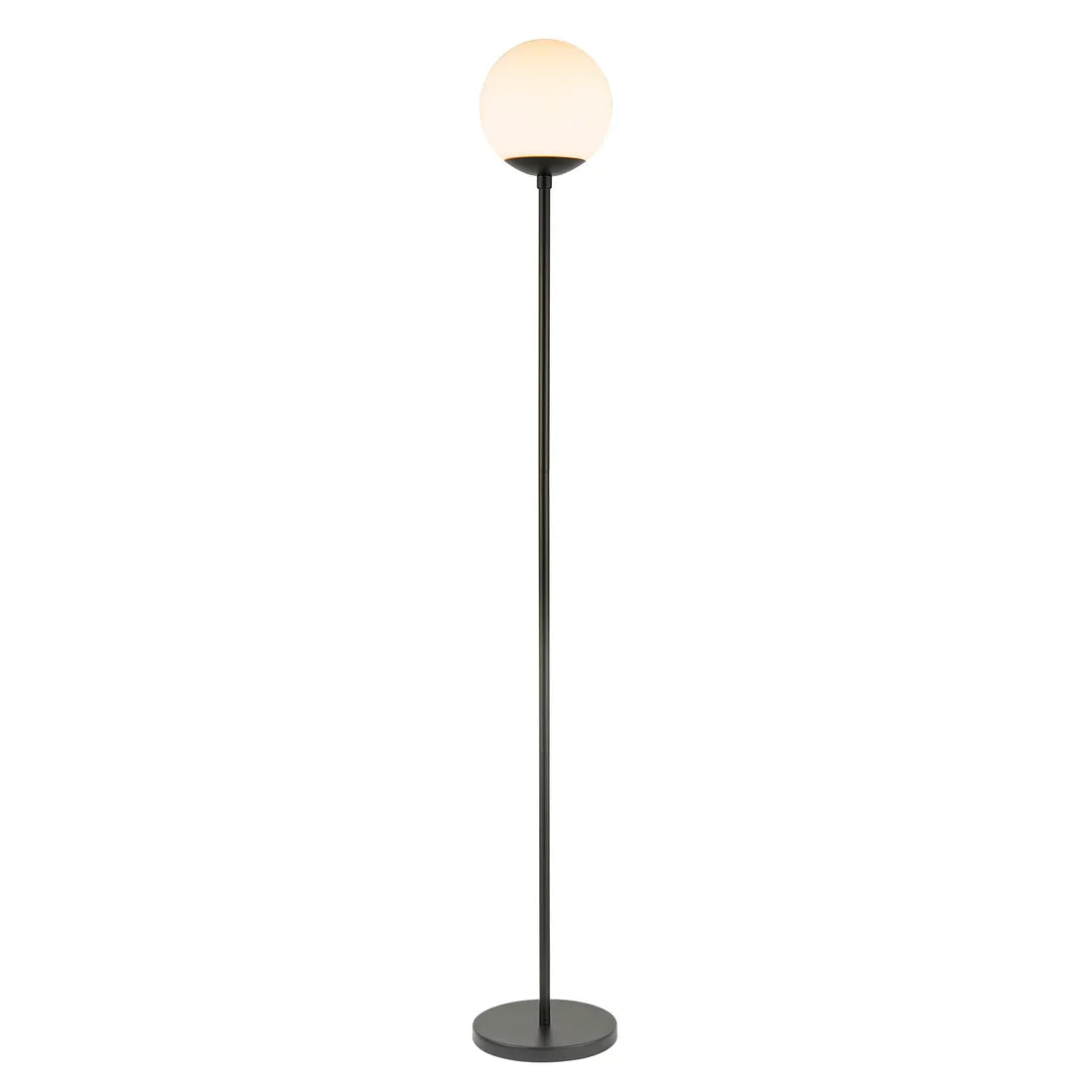 Modern Opal Globe Floor Lamp