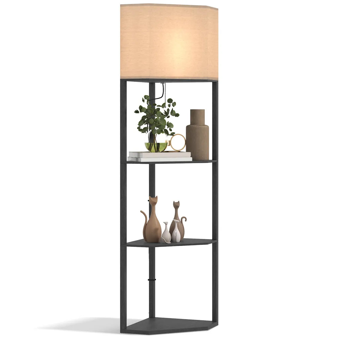Corner Shelf Floor Lamp