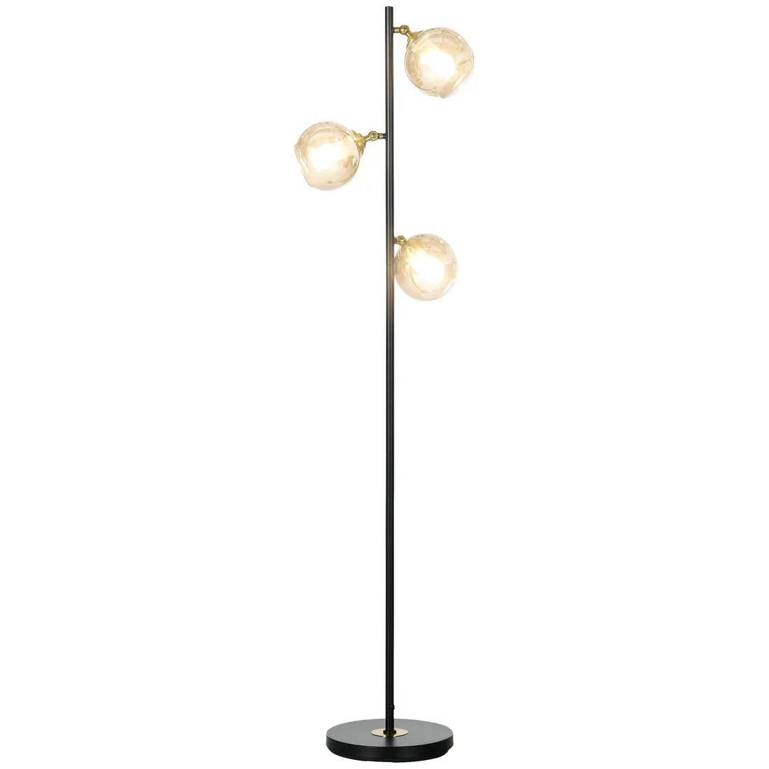 Trio Glass Shade Floor Lamp