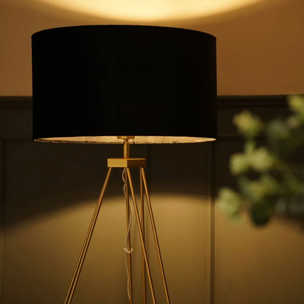 Velvet Shade Floor Lamp