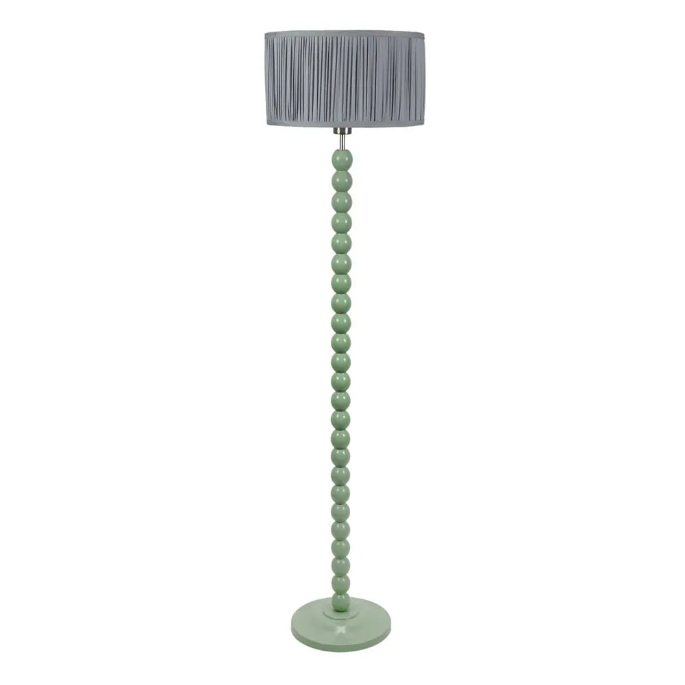 Bobbin Wooden Floor Lamp