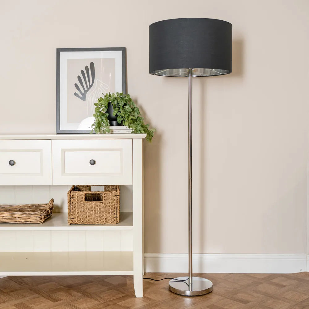 Charlie Chrome Floor Lamp