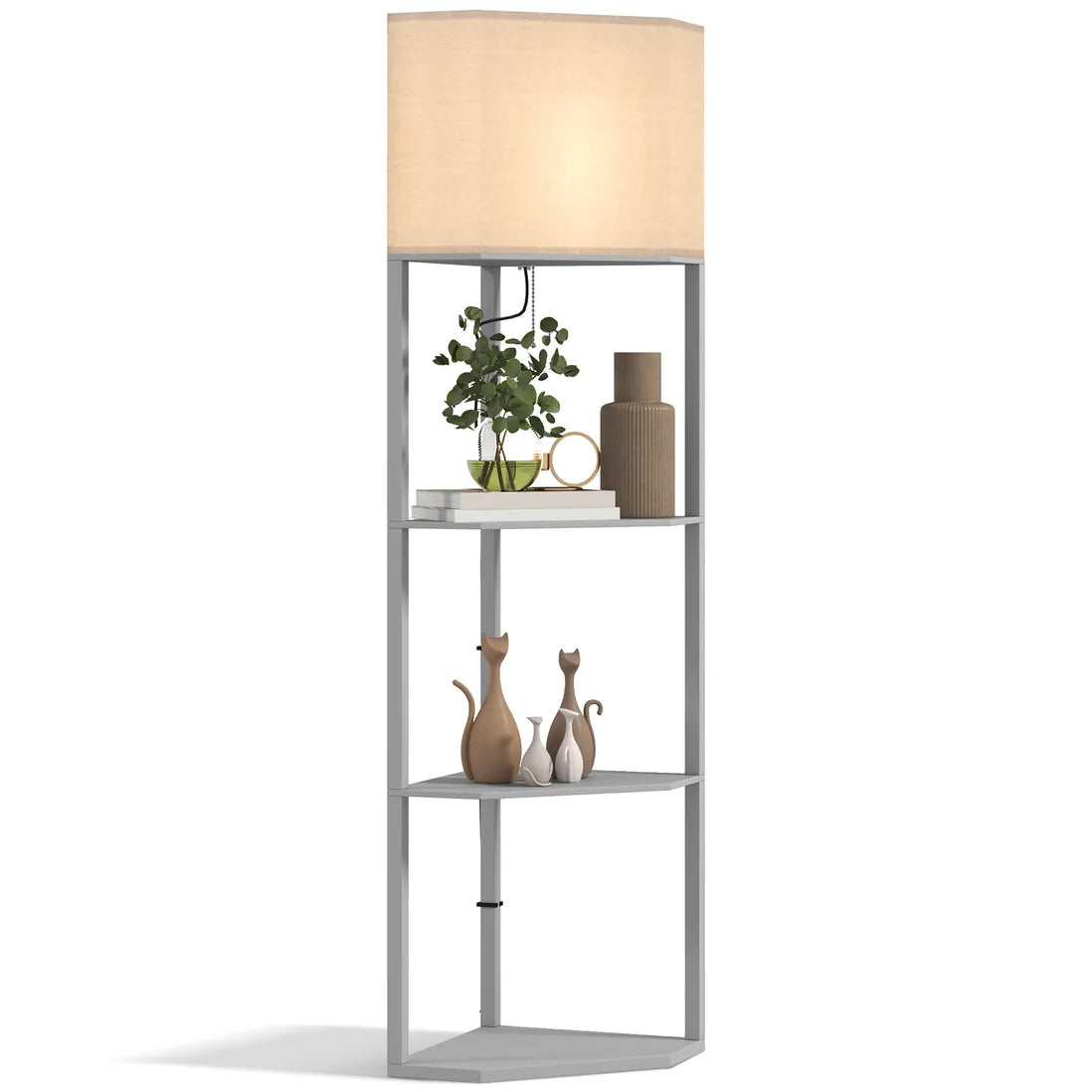 Corner Shelf Floor Lamp
