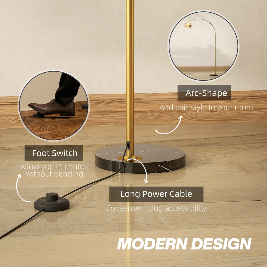 Retro Arch Floor Lamp
