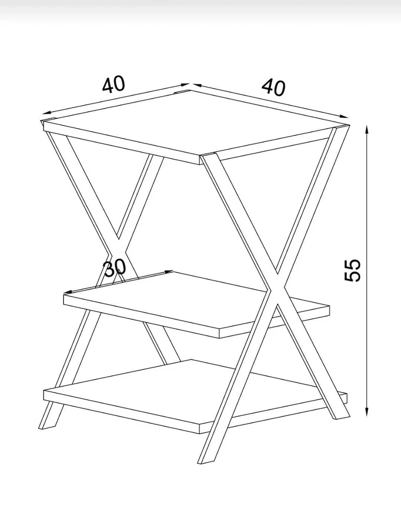 X leg Coffee Table - The DecFair