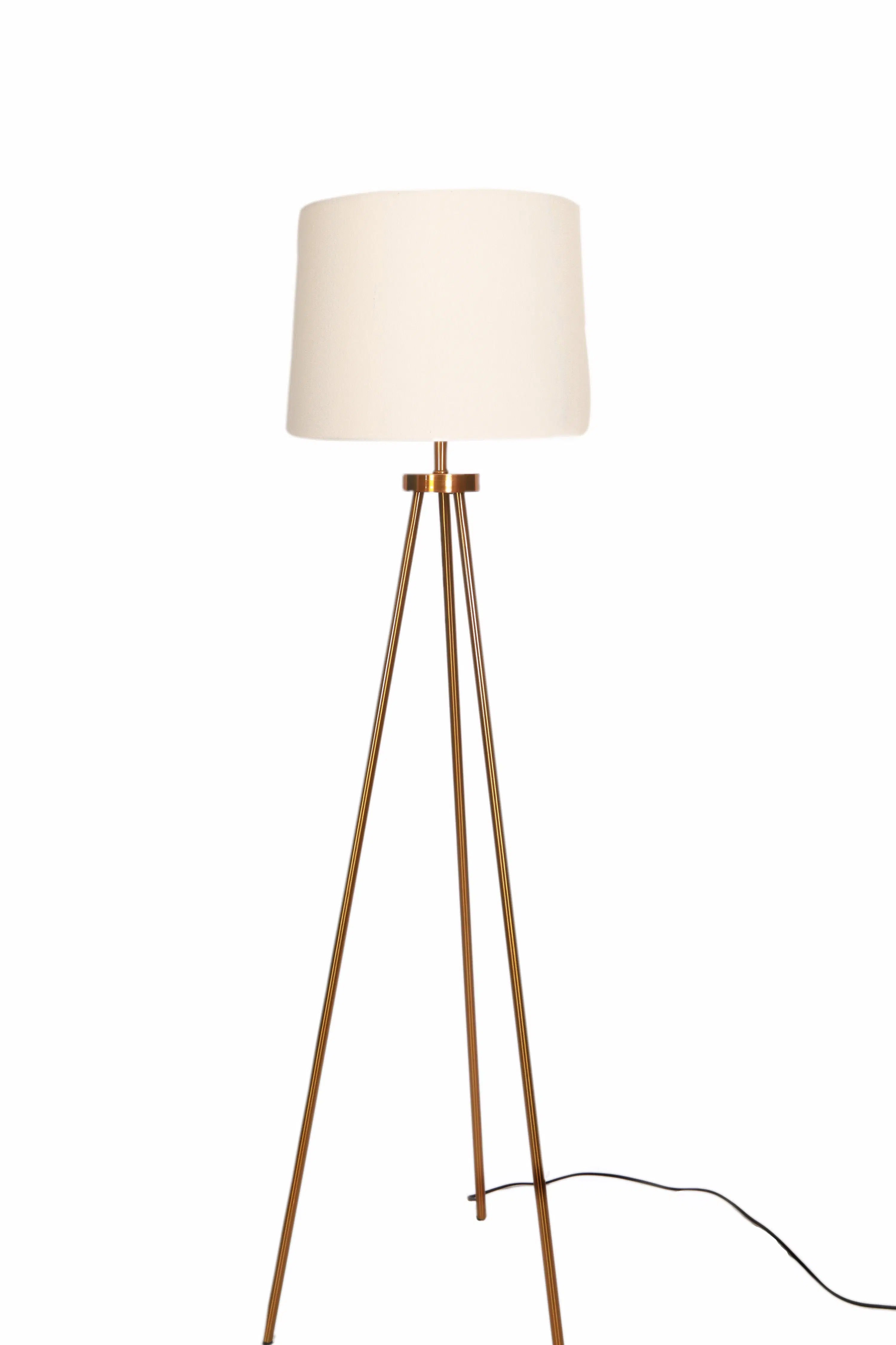 Brass Tripod Floor Lamp