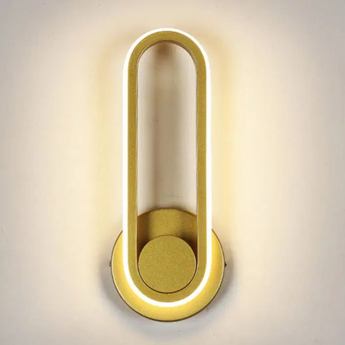 Modern wall brass lamp
