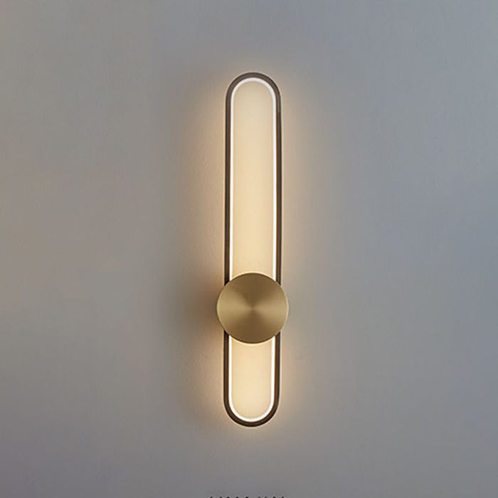 Brass wall lamp