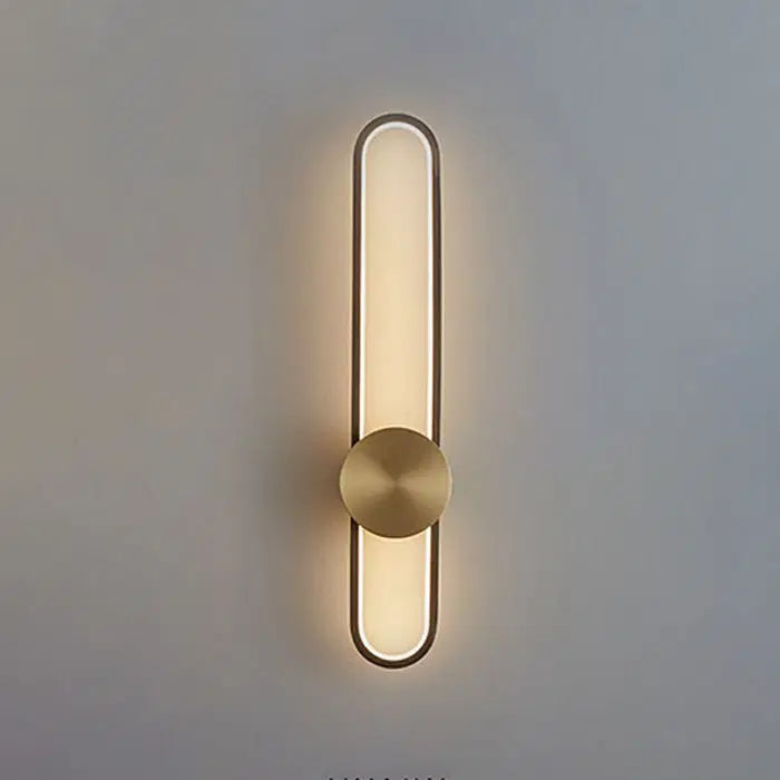 Brass wall lamp
