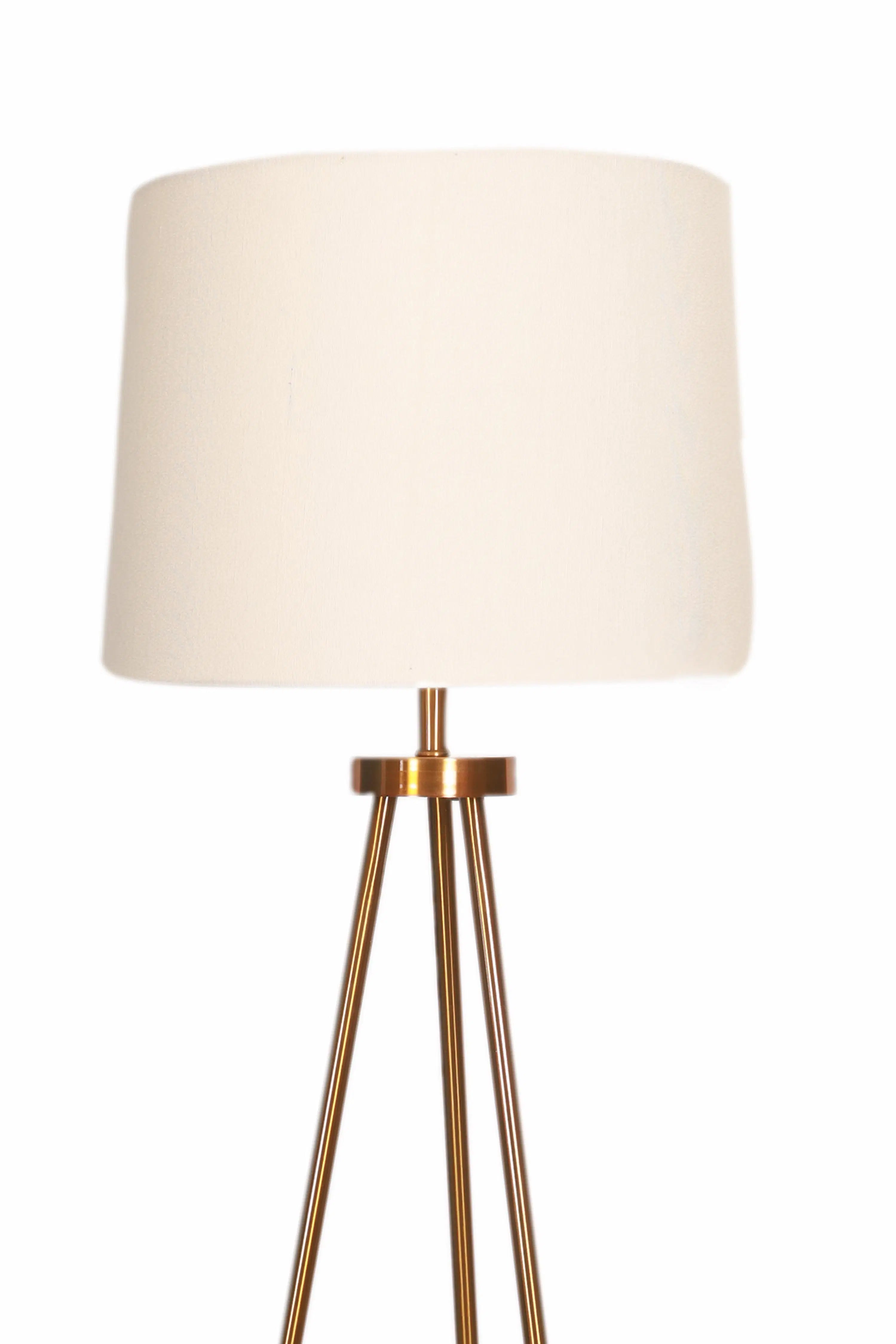 Brass Tripod Floor Lamp