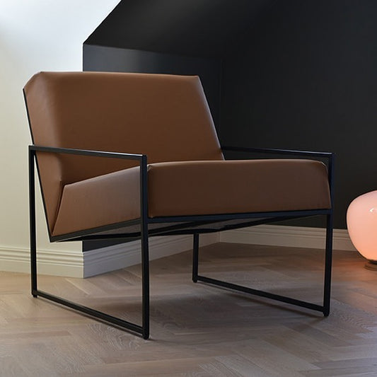 Leather Metal chair