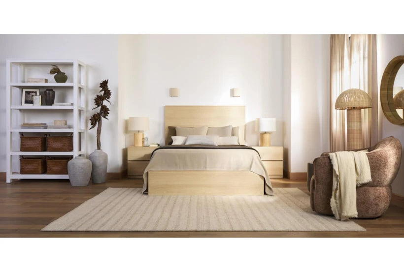 Natural Rattan Wicker Dome Floor Lamp – 57"