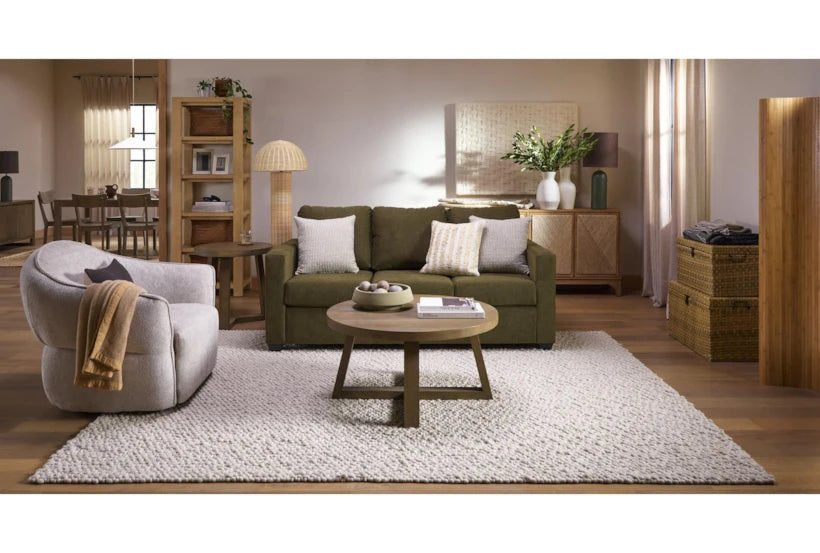 Natural Rattan Wicker Dome Floor Lamp – 57"