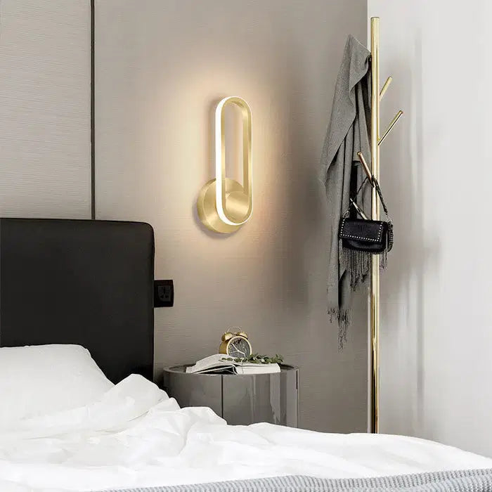 Modern wall brass lamp