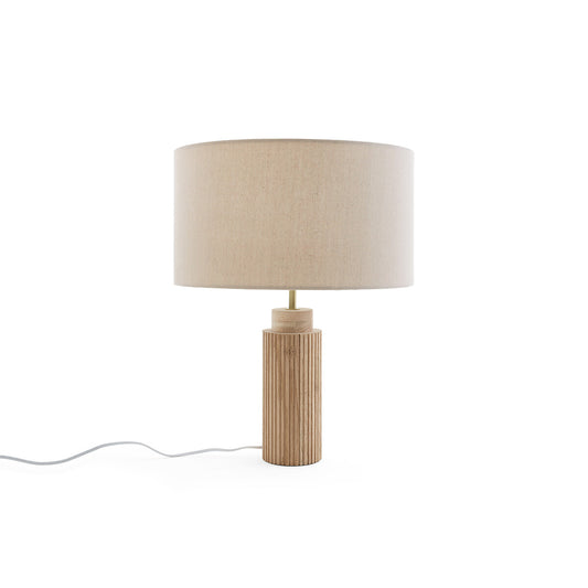 Contemporary Wooden Side Table Lamp