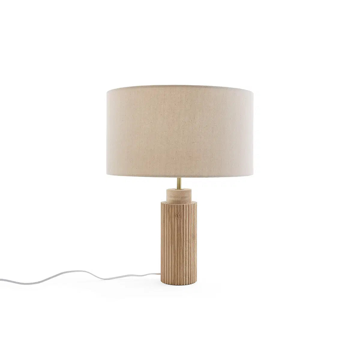 Contemporary Wooden Side Table Lamp
