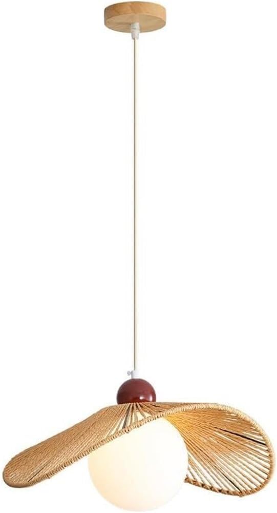 Mid-Century Modern Milk Glass Pendant Light