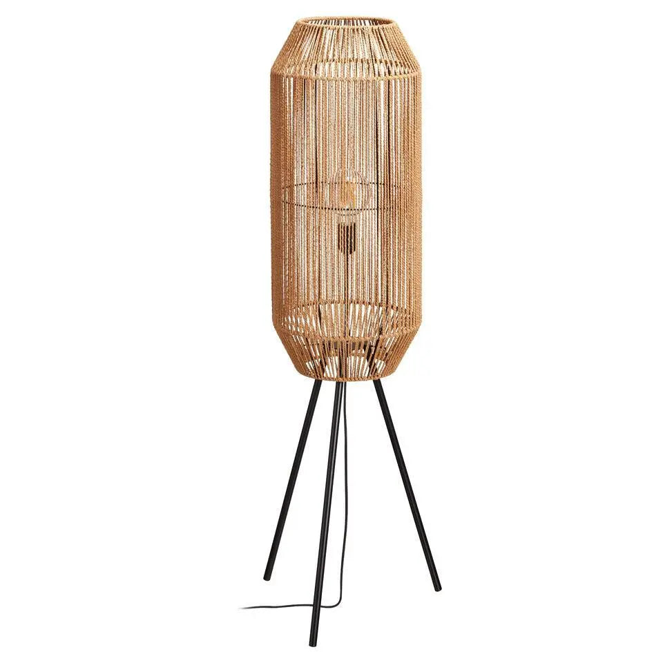 Gaia Natural/Black Floor Lamp – 47.2" H