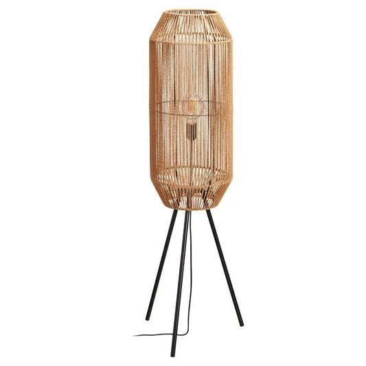 Gaia Natural/Black Floor Lamp – 47.2" H