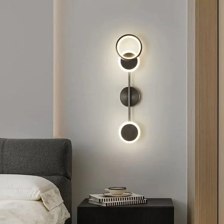 Black Gold LED Wall Lamp