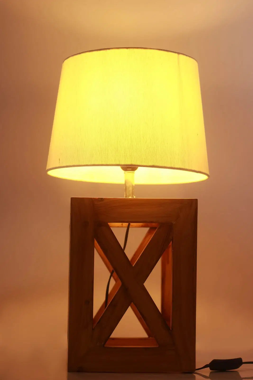 Mid Century Wooden Lamp - The DecFair