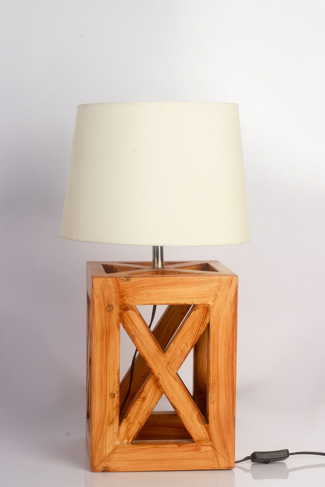 Mid Century Wooden Lamp