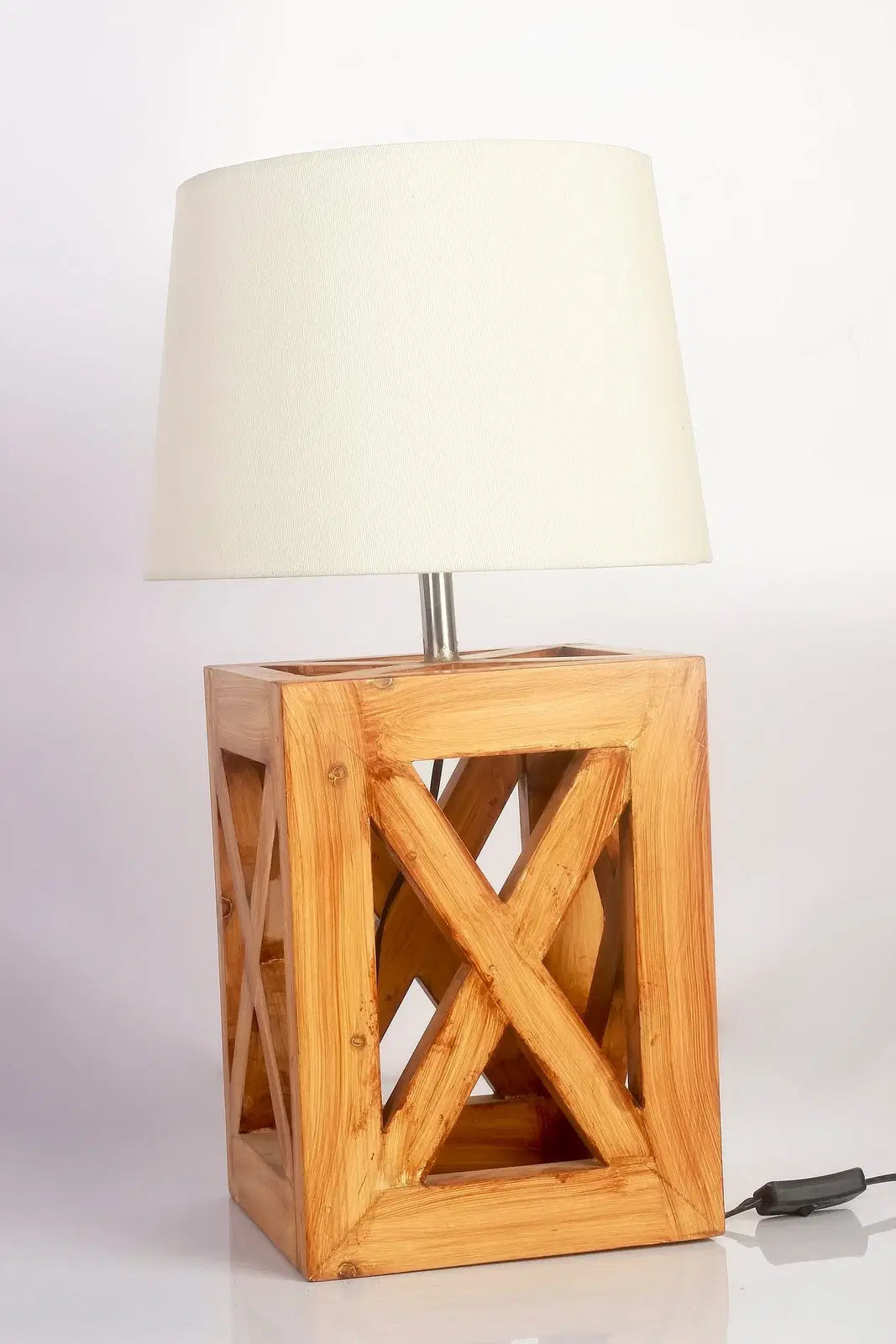 Mid Century Wooden Lamp - The DecFair