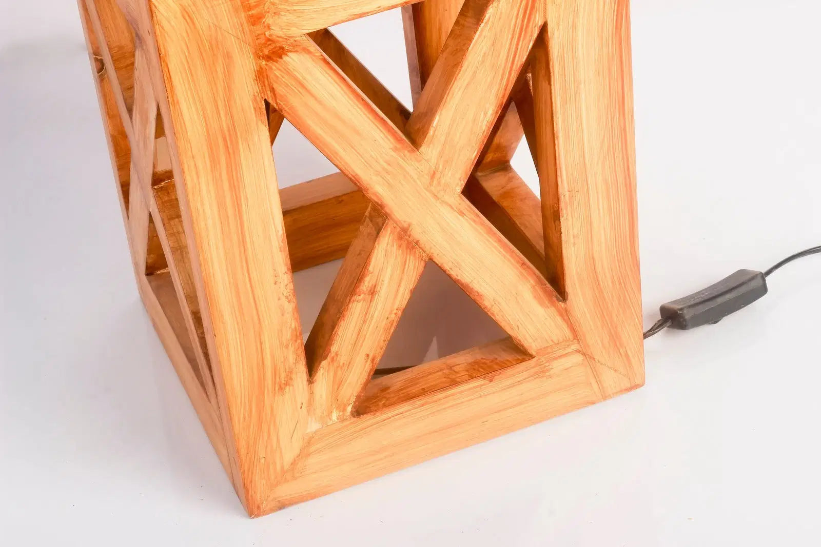 Mid Century Wooden Lamp - The DecFair