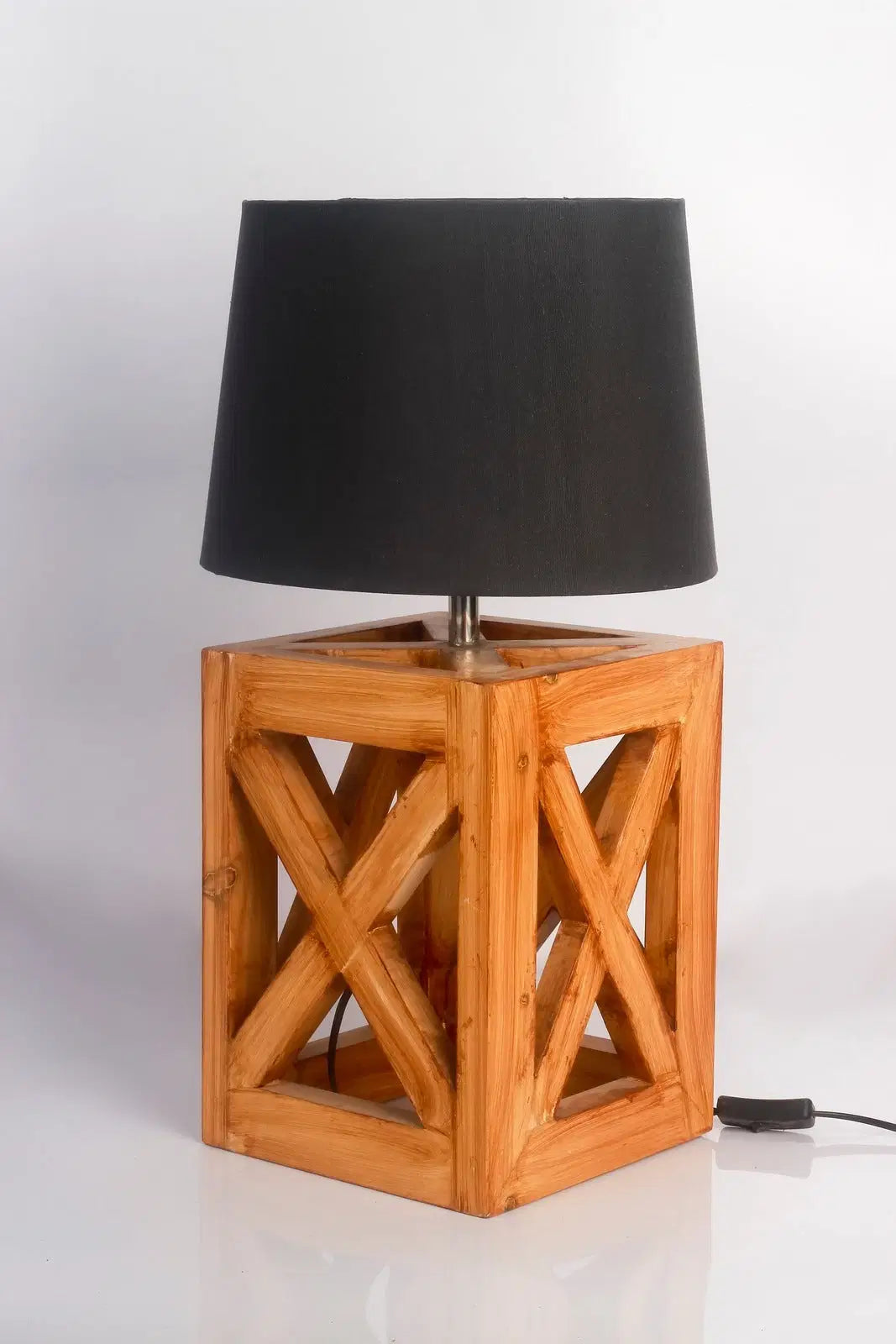 Mid Century Wooden Lamp - The DecFair