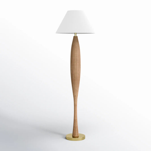 Rattan Floor Lamp – 64"