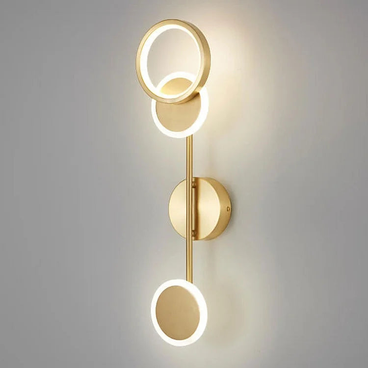 Black Gold LED Wall Lamp