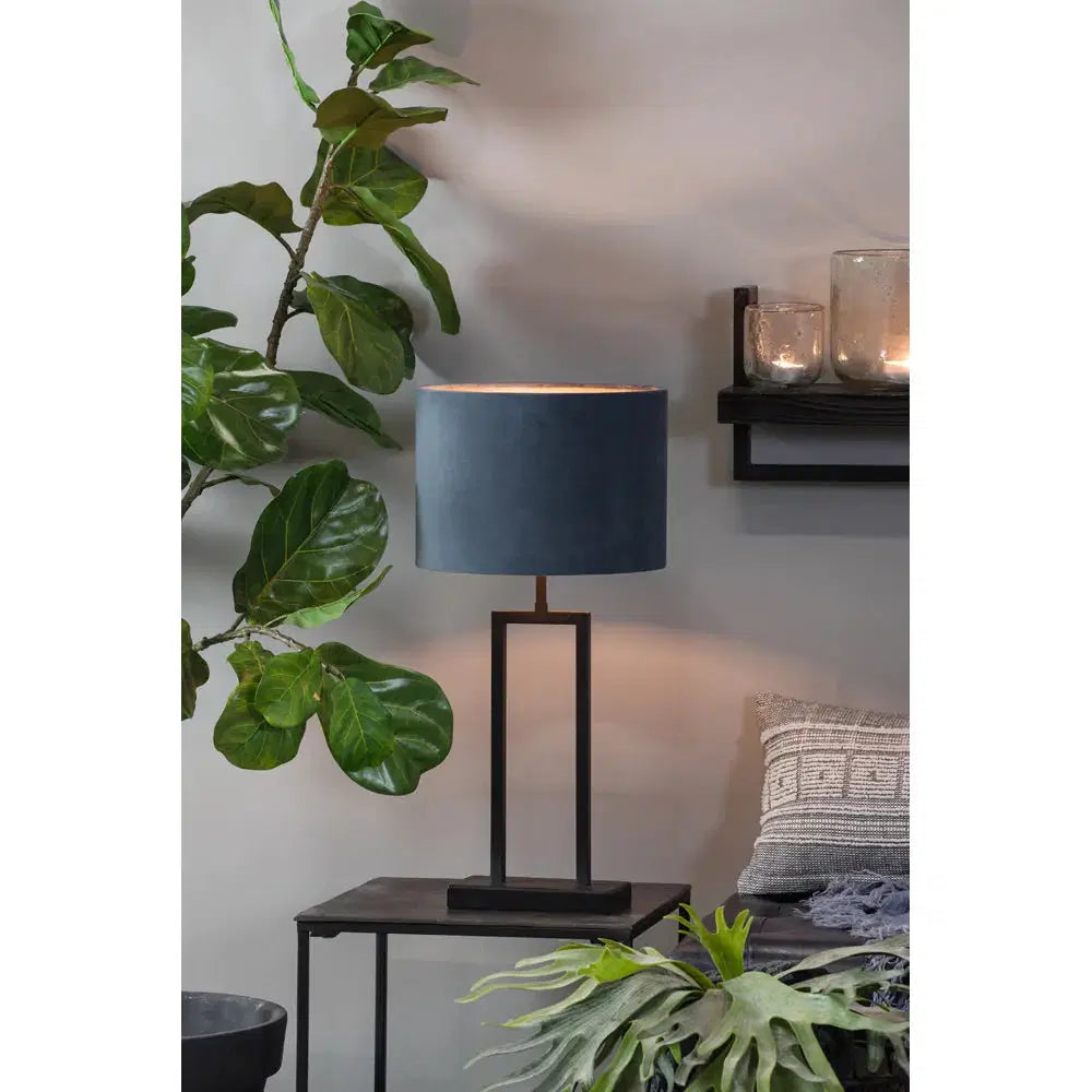 LIGHT & LIVING SHIVA TABLE LAMP BASE MATT BLACK - The DecFair