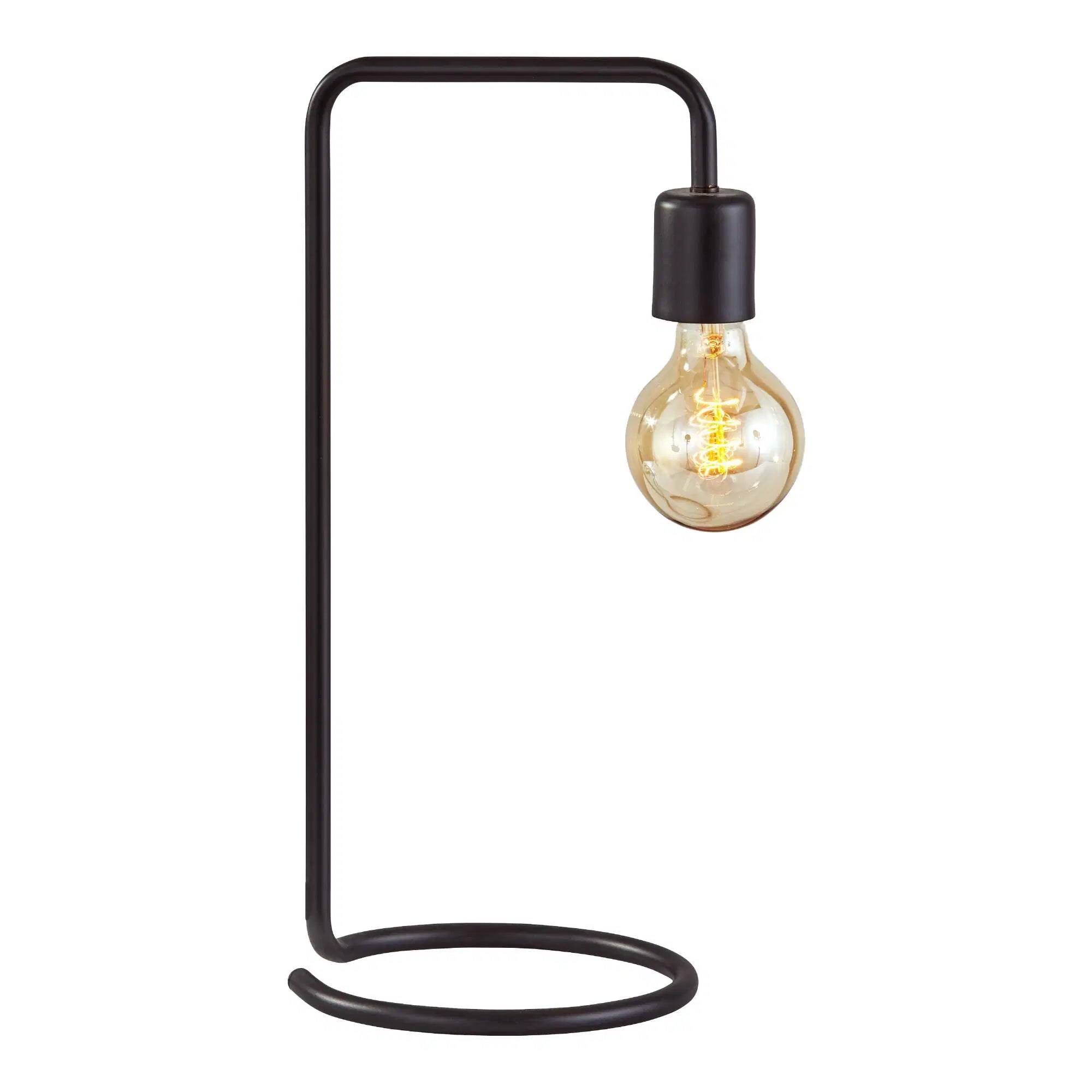 Matte Black Metal Table Lamp