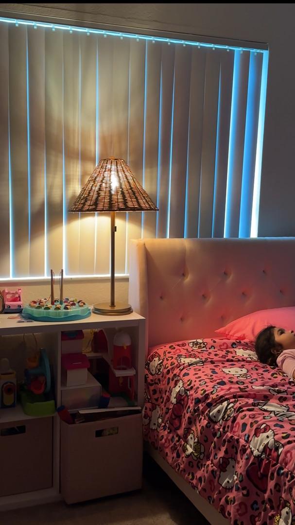 Decfair Side Table Rattan Lamp