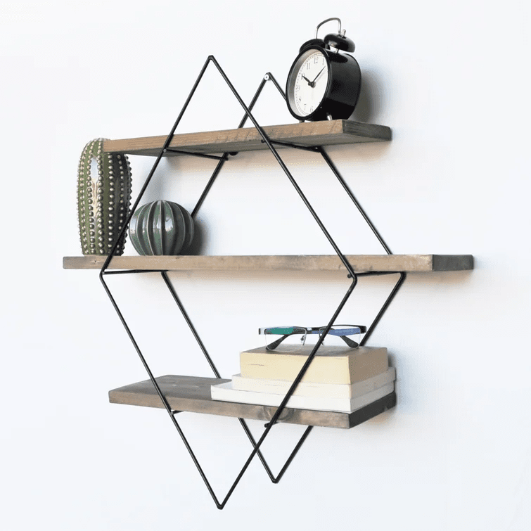 Alyssa 3 Piece Diamond Shelf